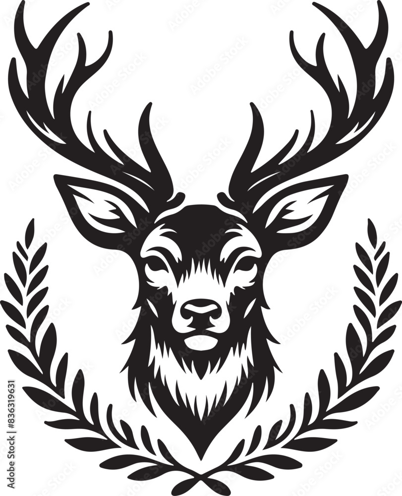head of a deer head of a deer