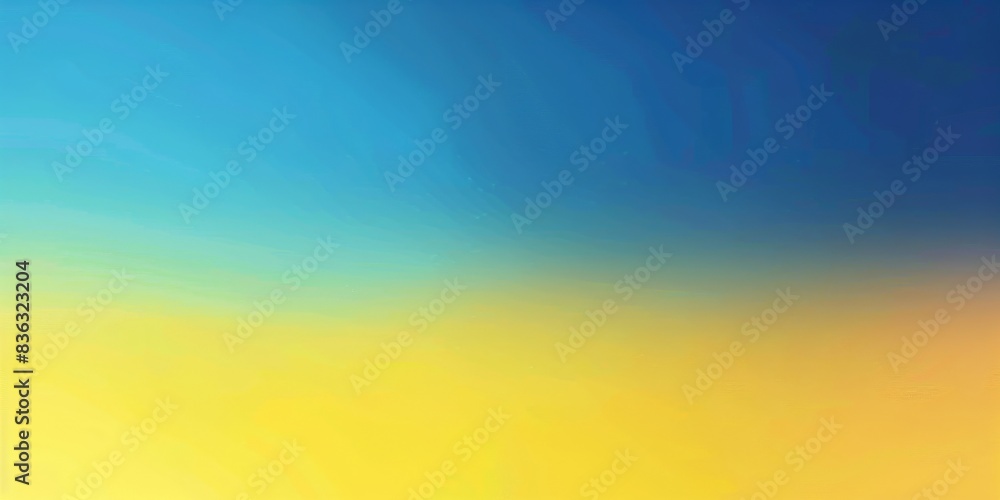 Abstract Blue And Yellow Gradient Background