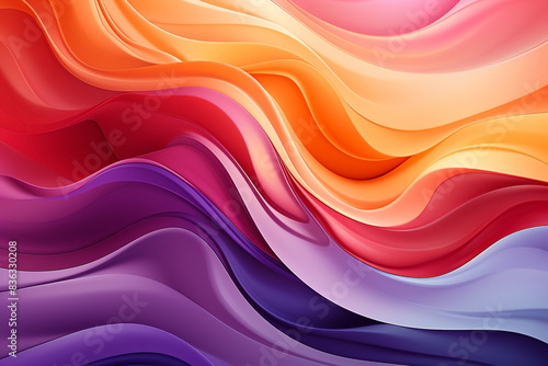 Abstract color background with a purple, yellow and orange striped. illustration a waterfall on it