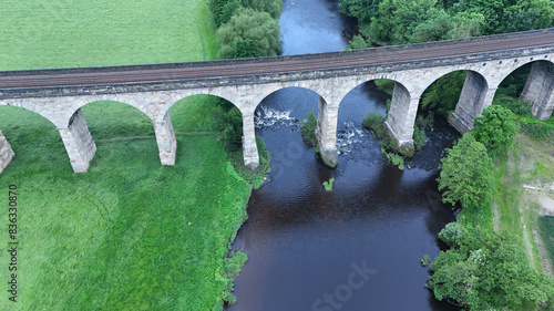 Arthington Viaduct, railway bridge. West Yorkshire