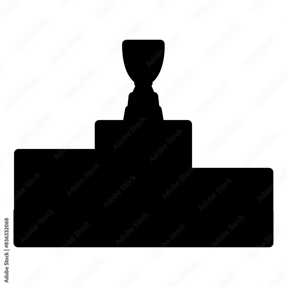 Podium icon solid style Podium icon solid style