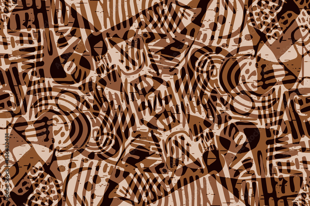 Fototapeta premium Abstract pattern. Illustration for printing on wall decorations. For use in graphics.