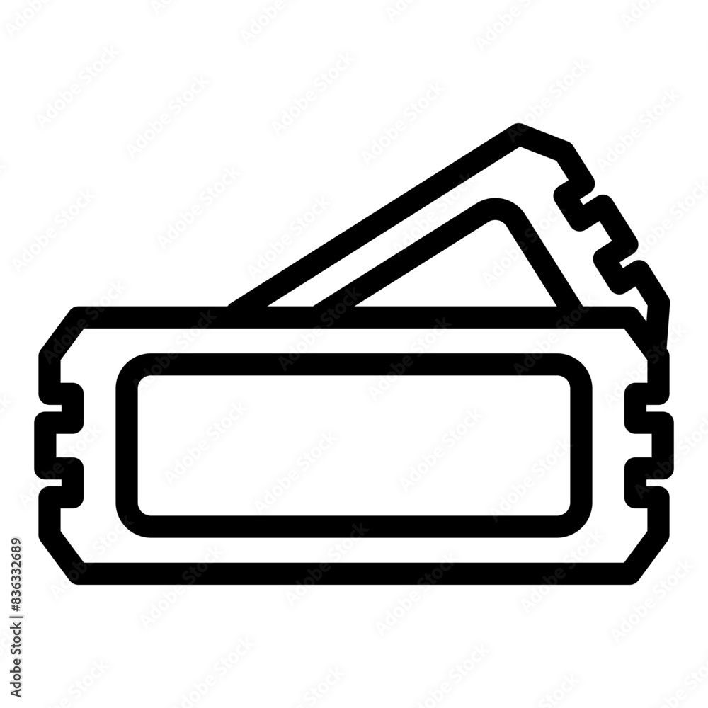 ticket icon line style ticket icon line style