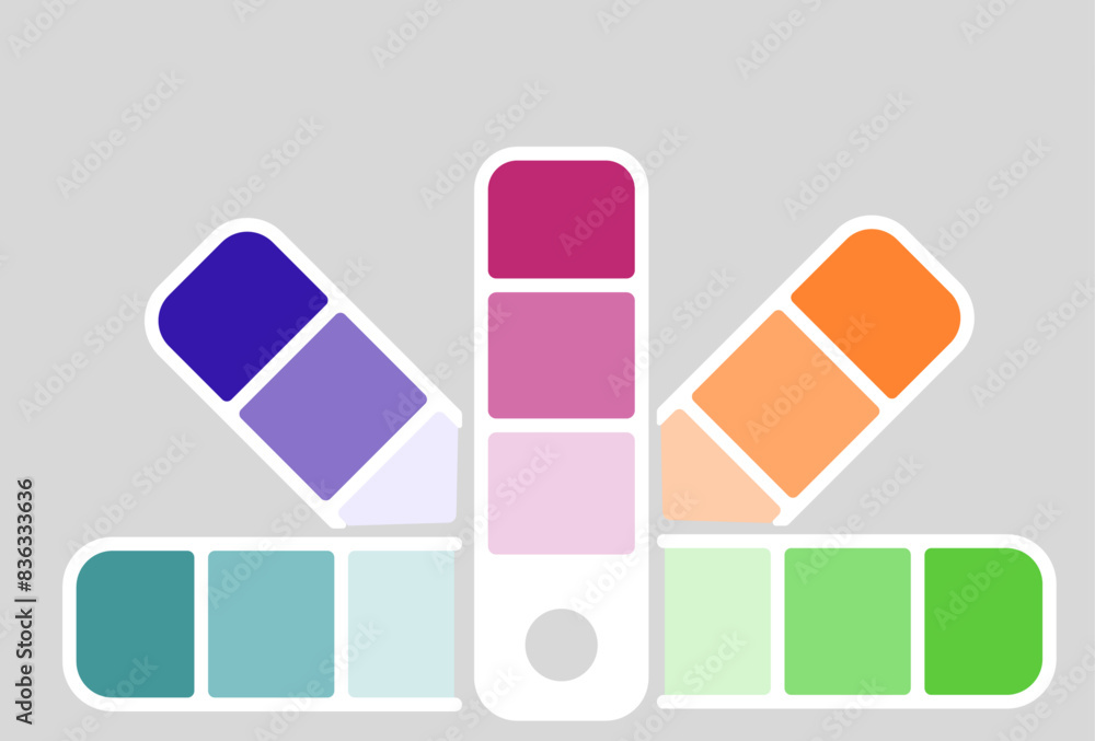 Color palate scheme illustration Color palate scheme illustration