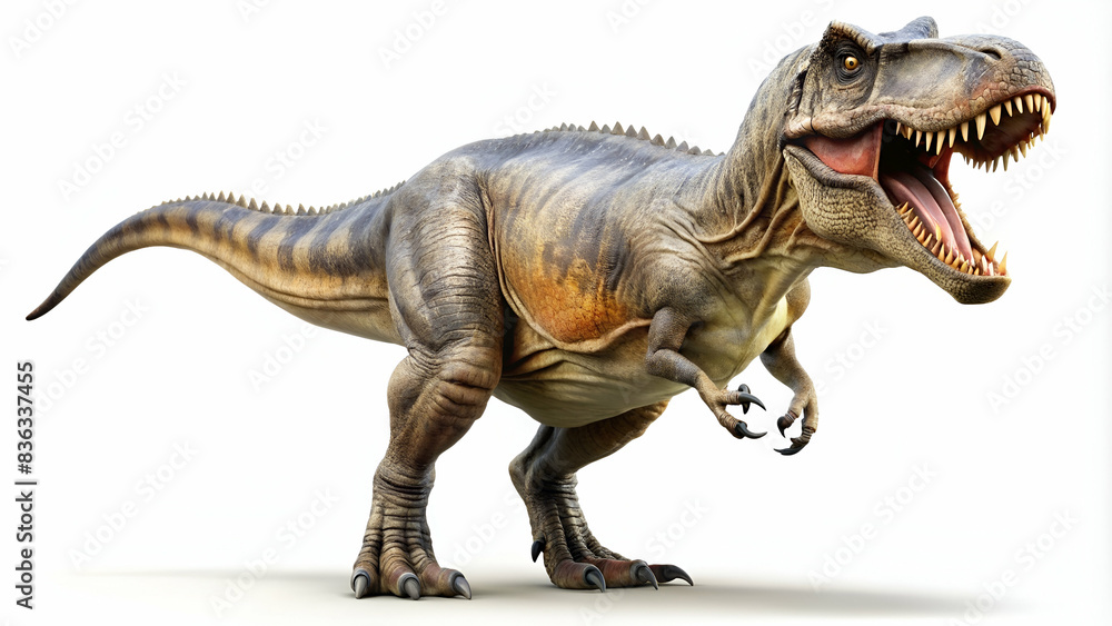 tyrannosaurus rex animal on white background tyrannosaurus rex animal on white background