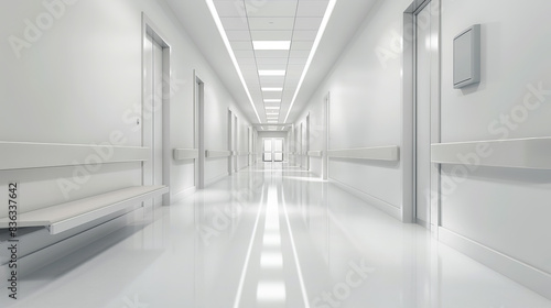 Wallpaper Mural science laboratory or modern factory industrial interior with brightness fluorescent lighting Torontodigital.ca