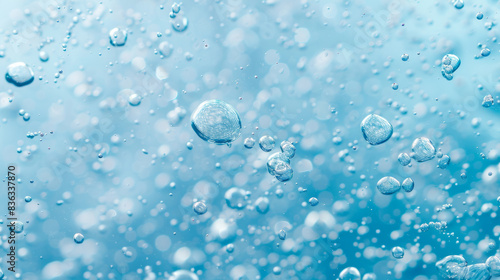 Wallpaper Mural Water and air bubbles over white background Torontodigital.ca