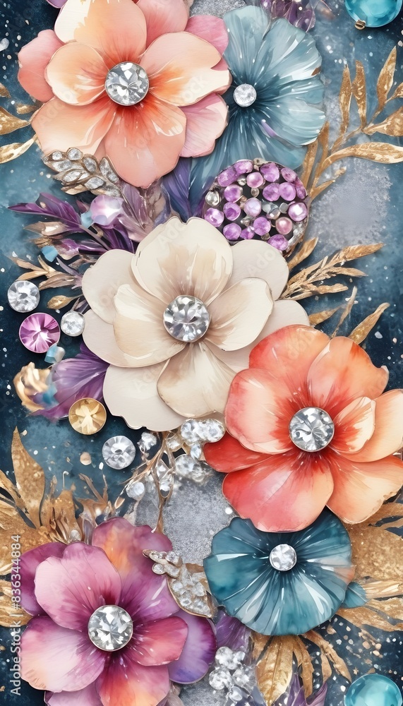 3d digital floral wallpaper 3d digital floral wallpaper
