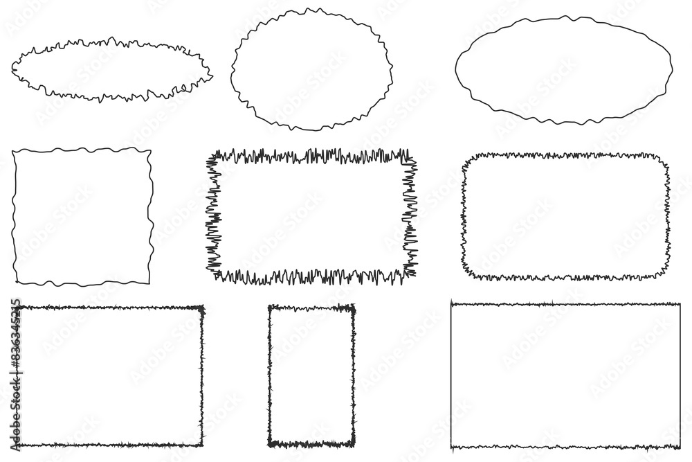 Torn paper frames with rough edges vector set. Torn paper set Eps10. Torn paper frames with rough edges vector set. Torn paper set Eps10.