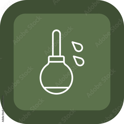 Enema Line Green Box Icon