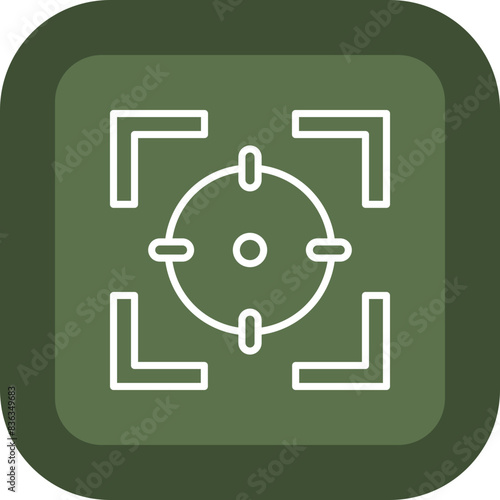 Focus Line Green Box Icon