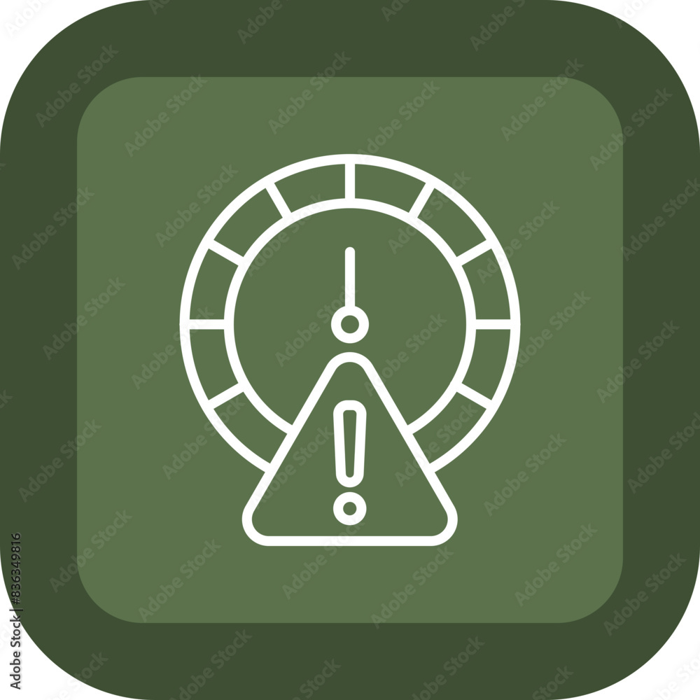 Speed Limit Line Green Box Icon Speed Limit Line Green Box Icon