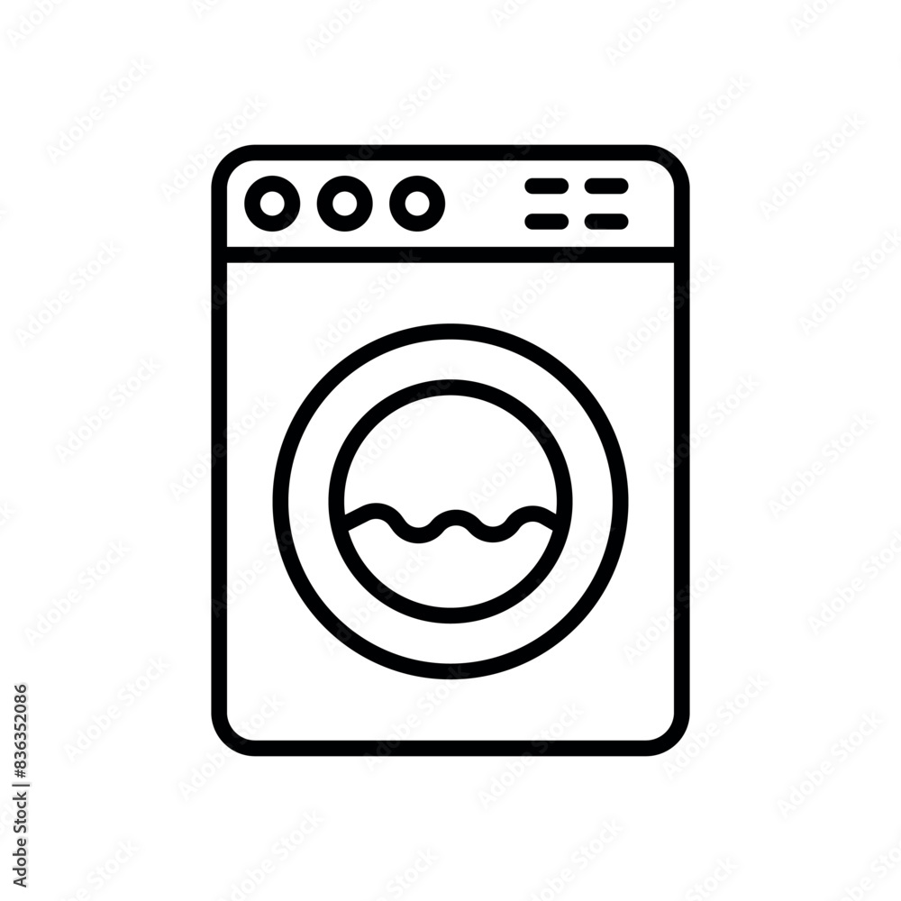 washing machine sign symbol vector icon washing machine sign symbol vector icon