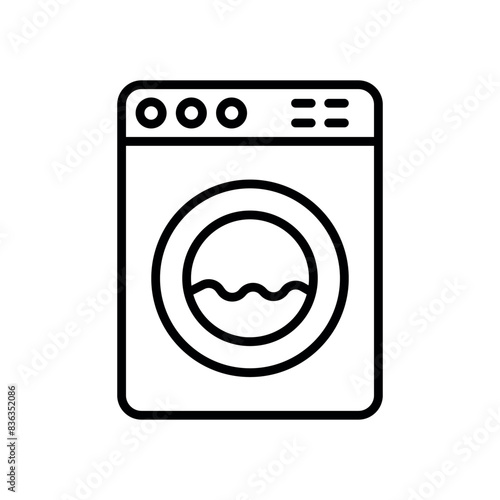 washing machine sign symbol vector icon