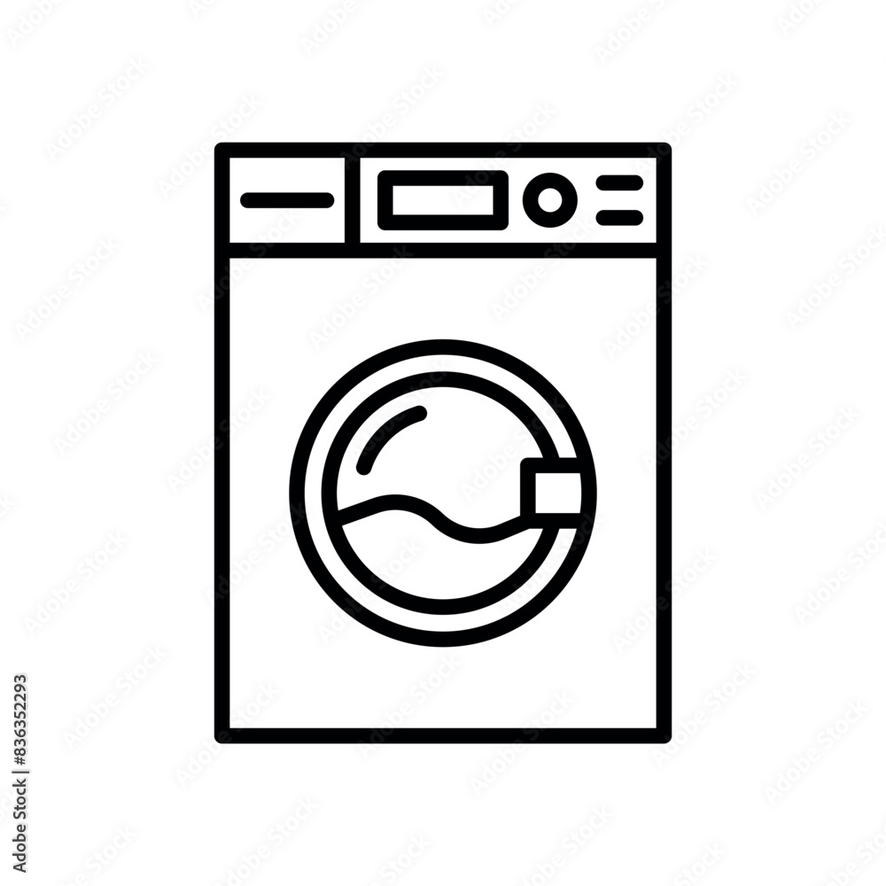 washing machine sign symbol vector icon washing machine sign symbol vector icon