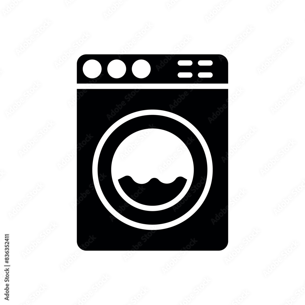 washing machine sign symbol vector icon washing machine sign symbol vector icon