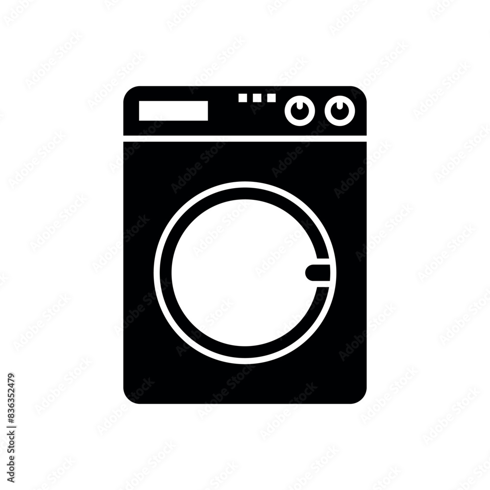 washing machine sign symbol vector icon washing machine sign symbol vector icon