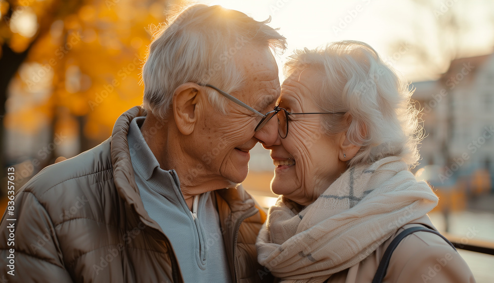 Two loving people with happy smiles on their faces. Two loving people with happy smiles on their faces.