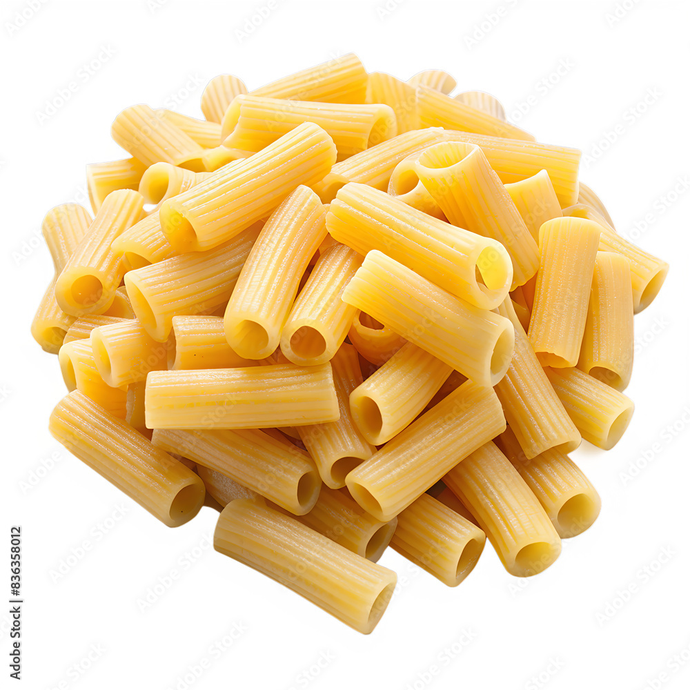 Raw Macaroni isolated on transparent background Raw Macaroni isolated on transparent background