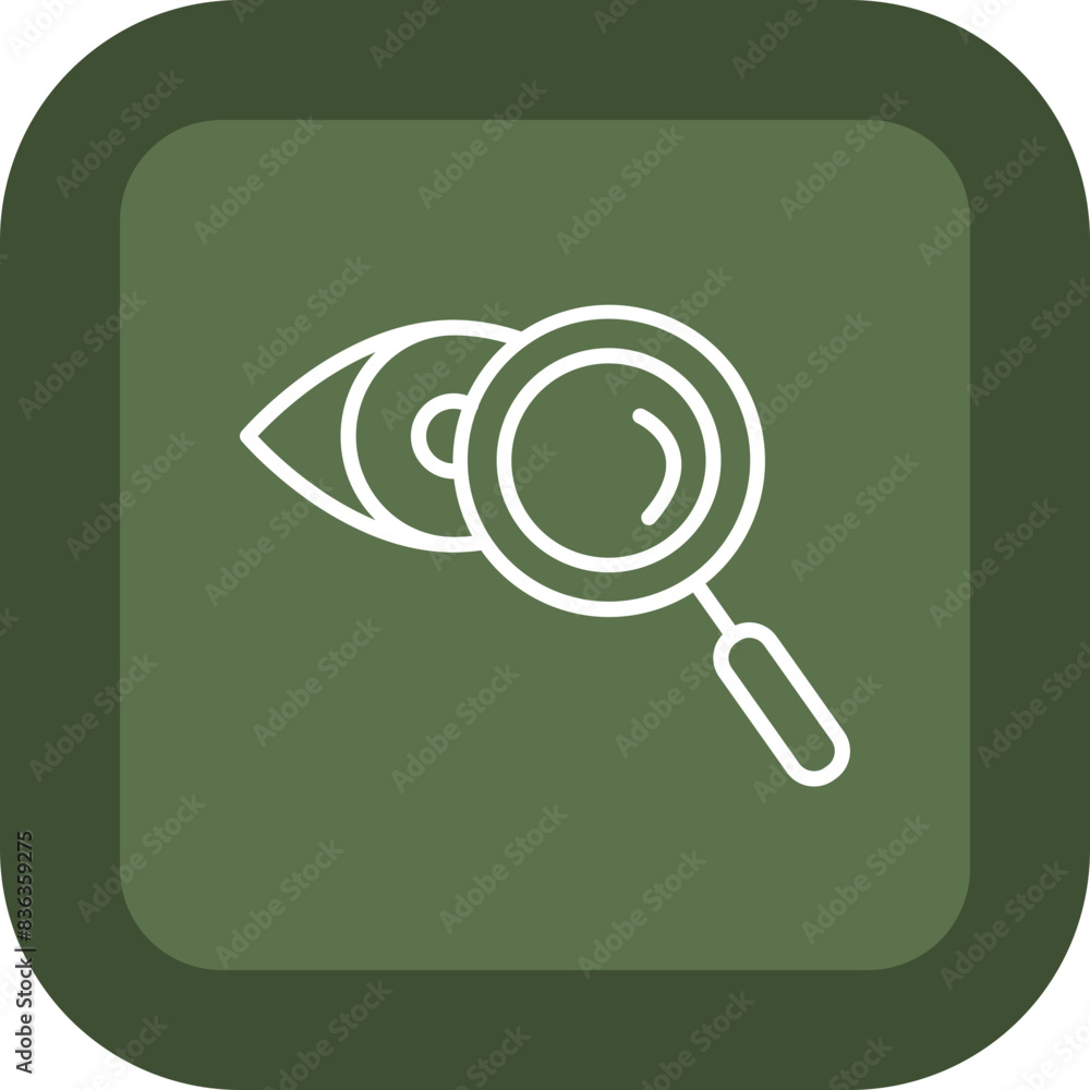 Detection Line Green Box Icon Detection Line Green Box Icon