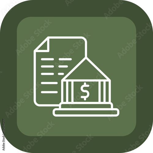Decree Line Green Box Icon