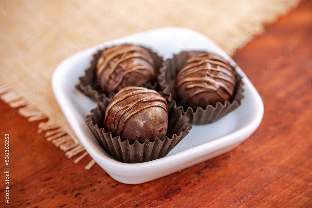 Trufa de chocolate Trufa de chocolate