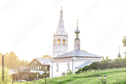 Suzdal, Russia, Golden Ring - Nikolskaya Church - Beautiful view of the old Russian Orthodox Church