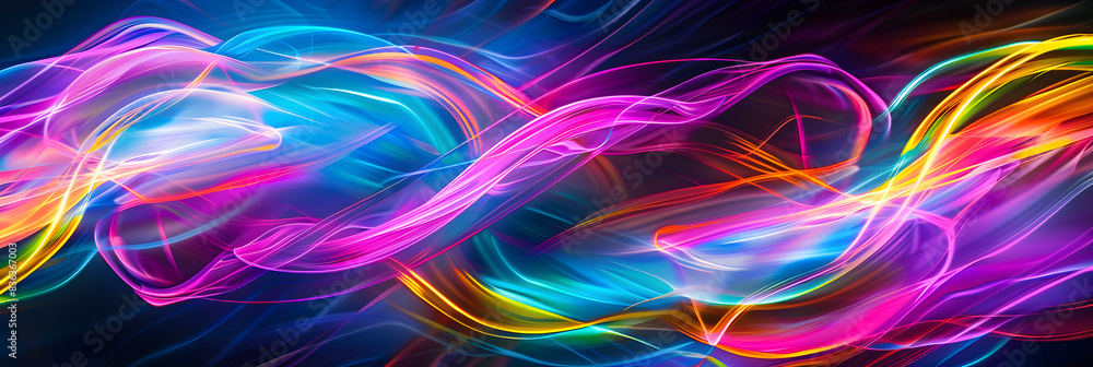 A vibrant background with multicolored lights A vibrant background with multicolored lights