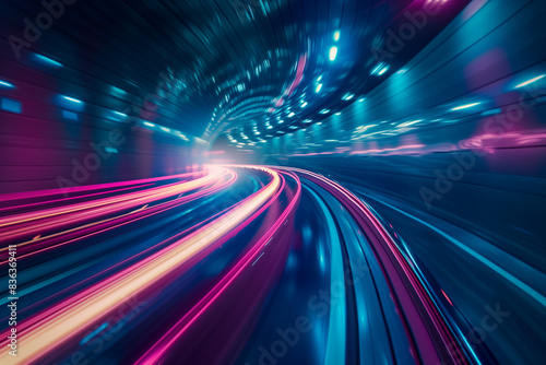 Blur move high speed business performance technology banner abstract for background design   