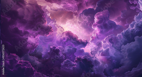  centred on a purple atmosphere of clouds photo