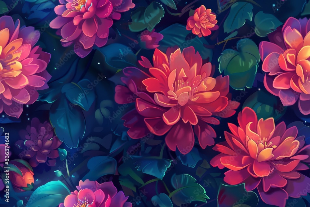 A mesmerizing seamless organic petal pattern for impactful creations A mesmerizing seamless organic petal pattern for impactful creations