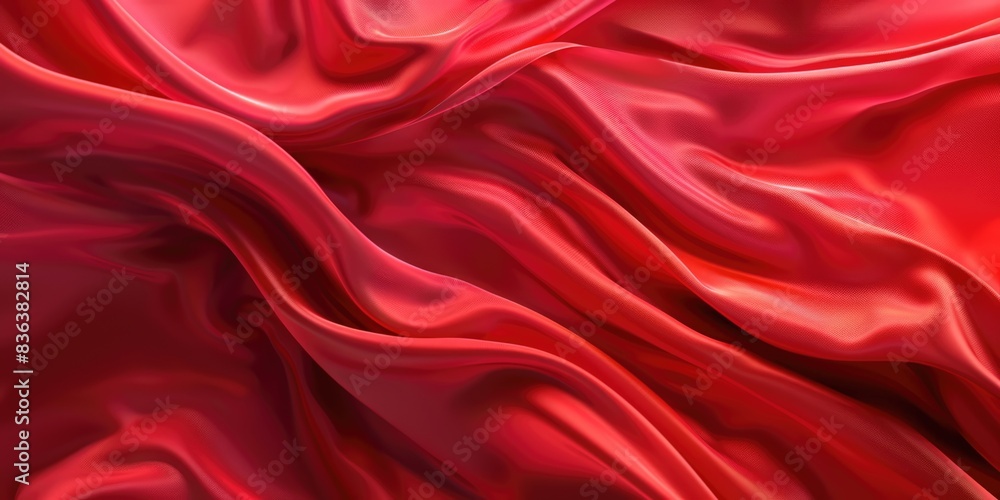 red, folded silk texture red, folded silk texture