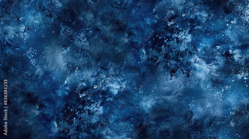 Blue tie dye watercolor craft paint art with grunge wash and organic spatter bleached paint art on trendy fabric and paper pattern in dark hues Blue tie dye watercolor craft paint art with grunge wash and organic spatter bleached paint art on trendy fabric and paper pattern in dark hues