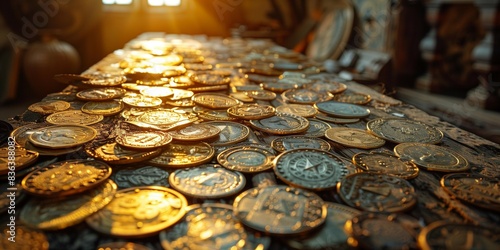 Antique Tokens with Mysterious Inscriptions, generative ai