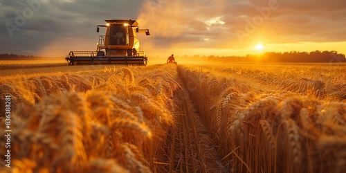 Rural Riches: Sunset Harvest, generative ai