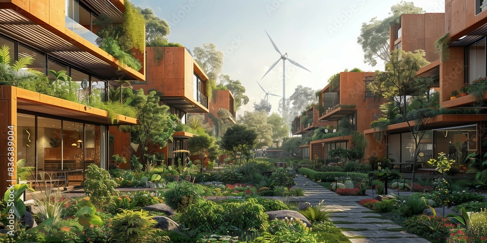 Renewable Energy and Urban Gardens Bring Joy to Locals, generative ai