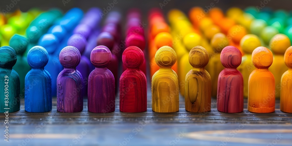 The Importance of Inclusion in Diverse Police Forces Symbolized by Diversity Rainbow. Concept Inclusion in Law Enforcement, Diverse Police Forces, Rainbow Symbolism, Importance of Diversity The Importance of Inclusion in Diverse Police Forces Symbolized by Diversity Rainbow. Concept Inclusion in Law Enforcement, Diverse Police Forces, Rainbow Symbolism, Importance of Diversity