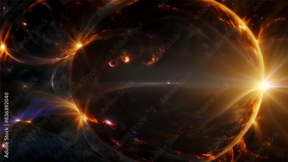 The sun shines outside the world, casting light all over the universe ai generated. The sun shines outside the world, casting light all over the universe ai generated.