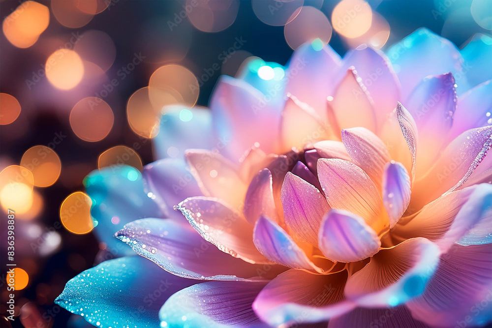Abstract background with flower and bokeh effect Abstract background with flower and bokeh effect