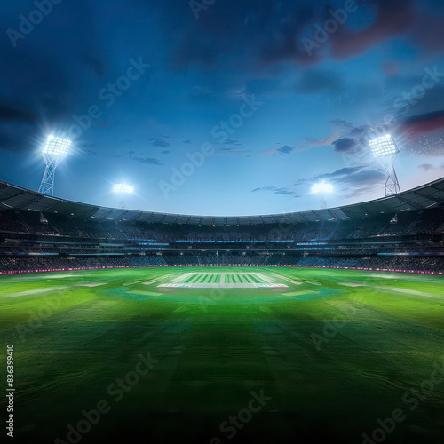 Sport cricket stadium. Cricket stadium background