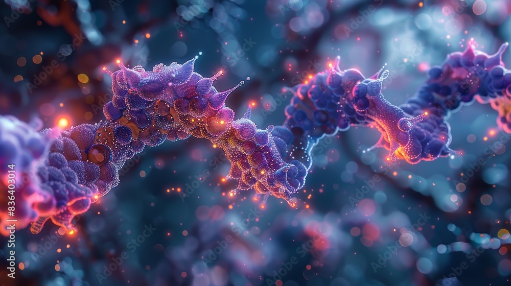 A micrograph of crazy and altered human dna tooked from a microscope, A micrograph of crazy and altered human dna tooked from a microscope,