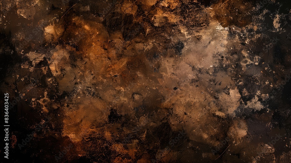 Dark and Brown Grunge Texture with Eerie Elements Dark and Brown Grunge Texture with Eerie Elements