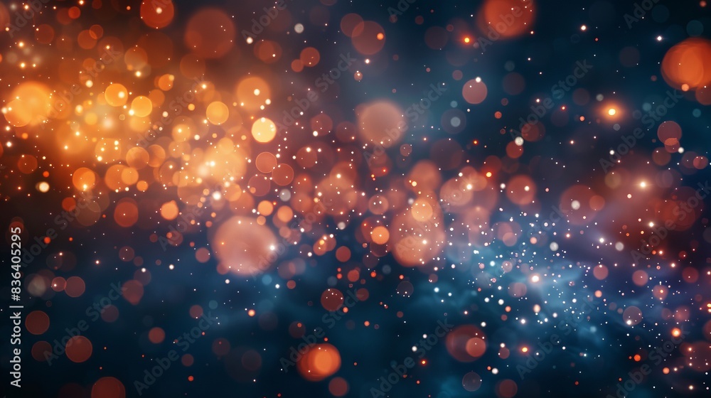 A Close up of a Bunch of Sparkly Lights on a Dark Blue Background - Generative AI A Close up of a Bunch of Sparkly Lights on a Dark Blue Background - Generative AI