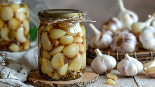 Flavorful pickled garlic with health benefits