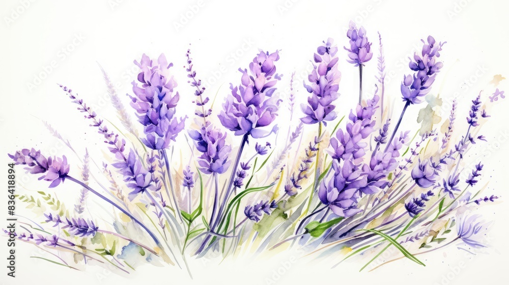 Obraz premium lavender isolated on white background