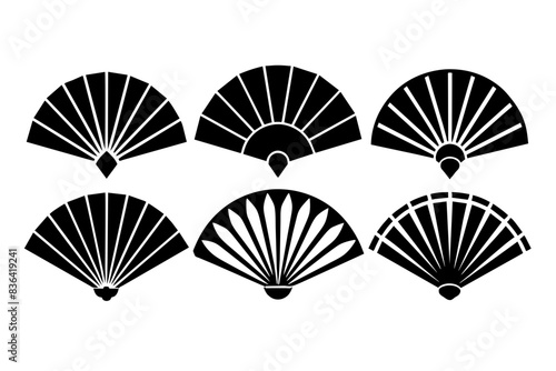 Black and white fan