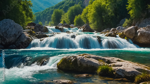 Stunning Pliva River waterfall in Bosnia and Herzegovina photo