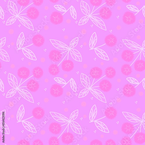 Summer floral print seamless flower ethnic pattern for wrapping paper and fabric