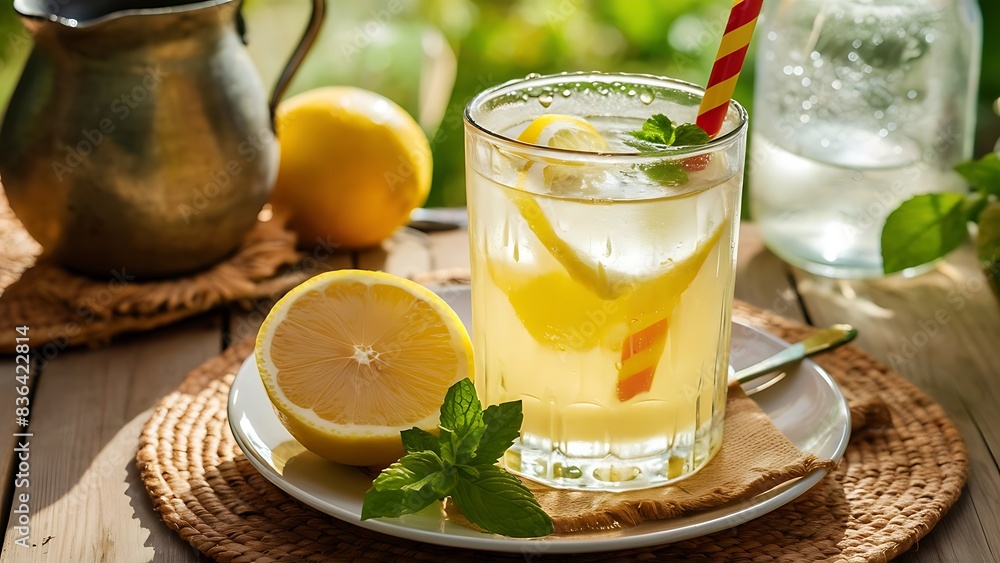Cold lemonade on the table Cold lemonade on the table