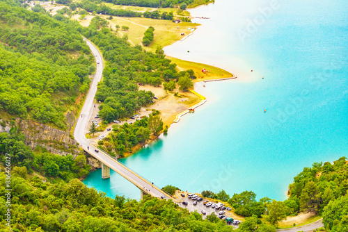 Lake Sainte Croix in Verdon Gorge, France photo